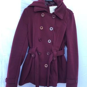Maroon coat
